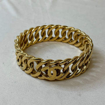 Chanel Gold Interlock CC Chain Bangle Sku# 60565