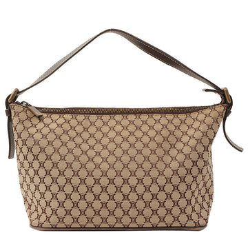 Celine Macadam Pattern Top Handle Bag Beige/Brown