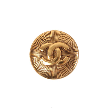 CHANEL Round Cc Mark Brooch