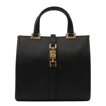 Gucci Satin Jackie Hand Bag Black