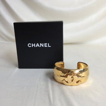 Chanel Gold CC Cuff Bangle Sku# 59136