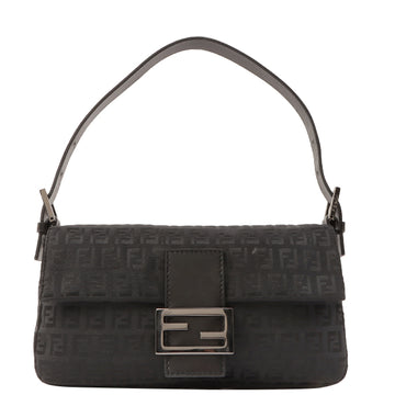 Fendi Ff Zucca Pattern Mamma Baguette Black