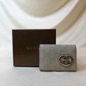 Gucci White Bifold Card Case Sku# 61396