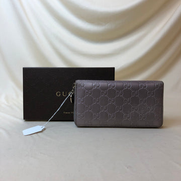 Gucci Pink GG Zip Around Long Wallet Sku# 61173