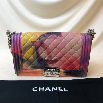 Chanel Multicolor BOY Flap Shoulder Bag Sku# 61405