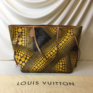 Louis Vuitton x Yayoi Kusama Yellow Neverfull MM Sku# 66898