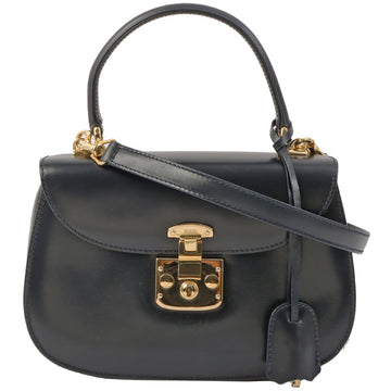 Gucci Lady Lock 2Way Bag Navy