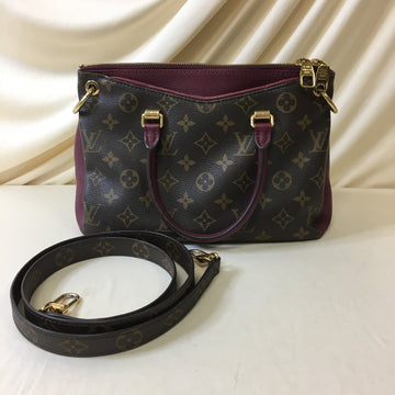 Pre-Owned Louis Vuitton Monogram Canvas Maroon Pallas Bb Shoulder Bag Sku# 65542