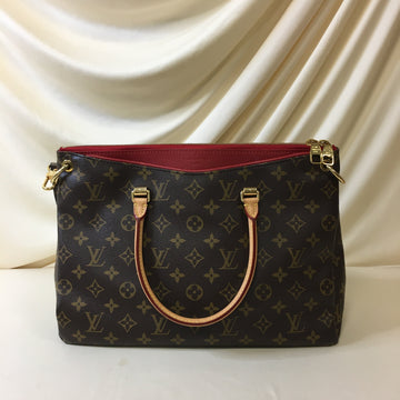 Pre-Owned Louis Vuitton Monogram Canvas Red Pallas Shoulder Bag Sku# 65543