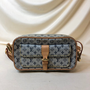 Louis Vuitton Navy Mini Lin Juliet Crossbody Bag Sku# 61464