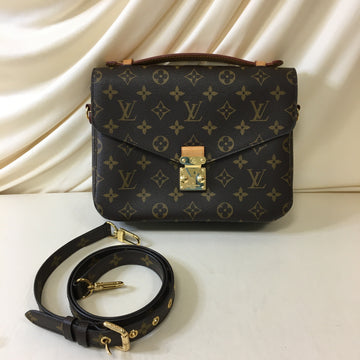 Pre-Owned Louis Vuitton Monogram Canvas Metis Pochette w/ Strap Crossbody Bag Sku# 65688