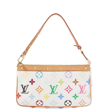 Louis Vuitton 2004 Made Monogram Multi Color Pochette Accessoires Blanc