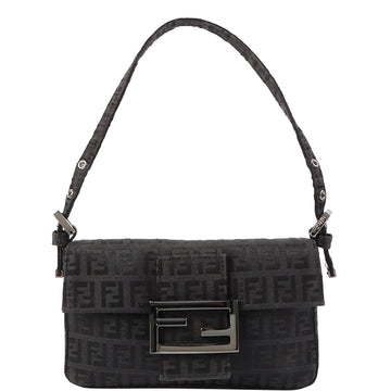 Fendi Ff Pattern Mini Mamma Baguette Black