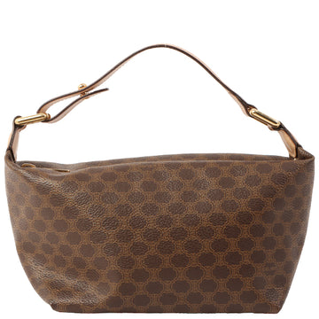 Celine Macadam Pattern Top Handle Bag Brown