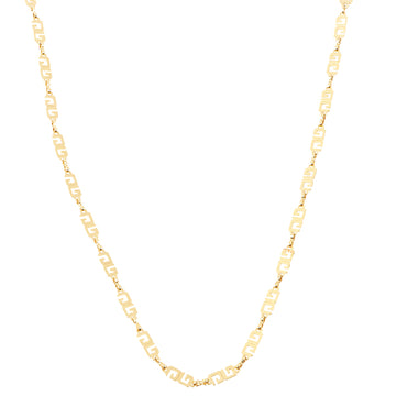 Givenchy Logo Plate Chain Necklace
