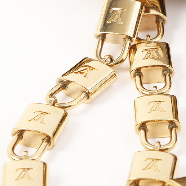 Louis Vuitton Padlock Necklace With Key Bracelet Set