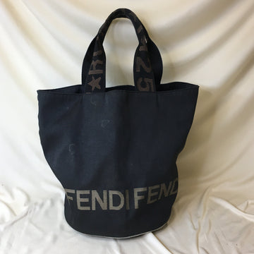 Fendi Black Logo Bucket Handbag Sku# 61045