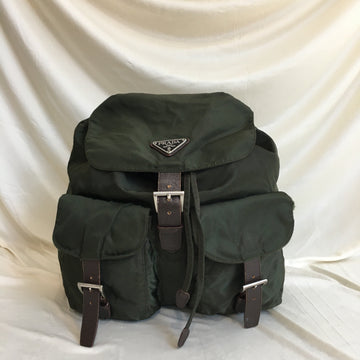 Prada Green Nylon Backpack Sku# 61353