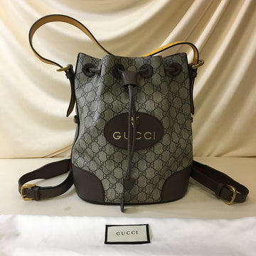 Gucci GG Supreme Drawstring Backpack Sku# 67200