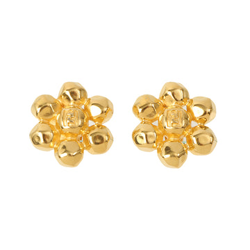 Fendi Flower Motif Logo Earrings