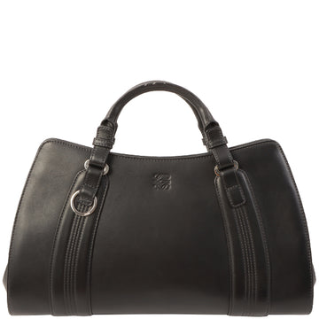 Loewe Logo Embossed Top Handle Bag Black