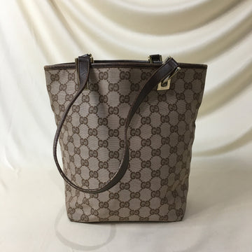 Gucci Brown GG Canvas Tote Sku# 58556