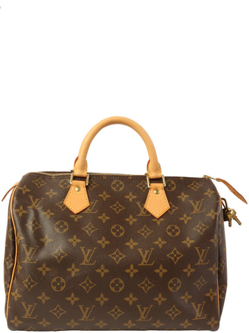 LOUIS VUITTON 2003 Made Canvas Monogram Speedy 30 Brown