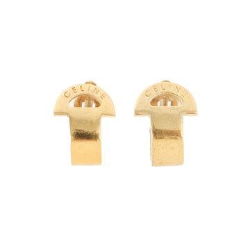 Celine Logo Plate Earrings