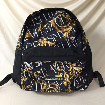 Versace Jeans Couture Black and Yellow Backpack