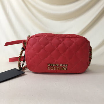 Versace Jeans Couture Red Qulited Crossbody