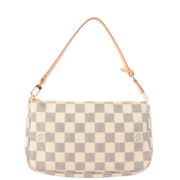 Louis Vuitton 2008 Made Canvas Damier Pochette Accessories White