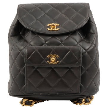 Chanel Double Turn-Lock Backpack Black