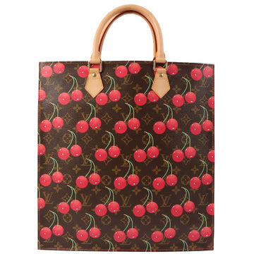 Louis Vuitton 2005 Made Takashi Murakami Collaborations Monogram Cherry Sac Plat Brown