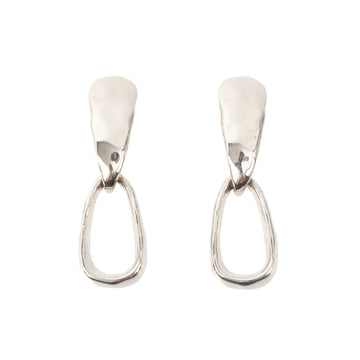 Givenchy Design Swing Earrings Silver