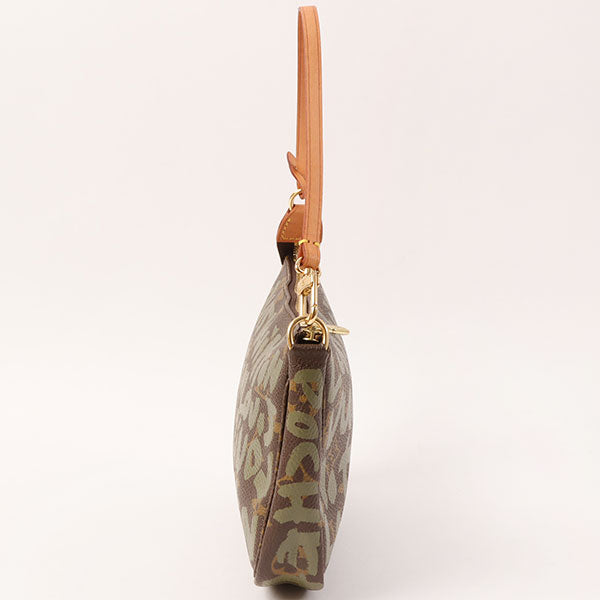 LOUIS VUITTON Damier Azur Pochette Felicie Chain Shoulder Bag N63106 W