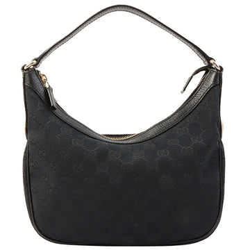 Gucci Canvas Gg Pattern Top Handle Bag Black