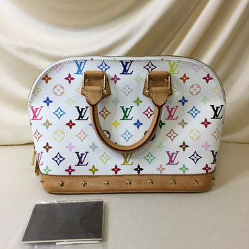 Louis Vuitton White Monogram Multicolore Alma PM Sku# 67342L