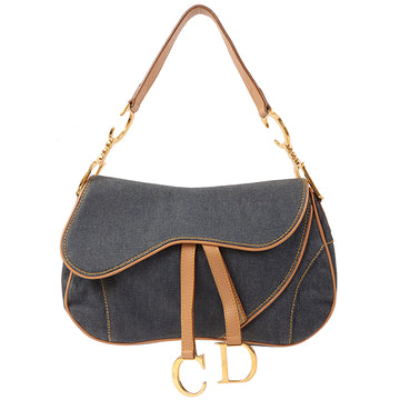 DIOR Denim Saddle Bag Indigo