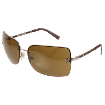 CHANEL Mini Cc Mark Sunglasses Khaki