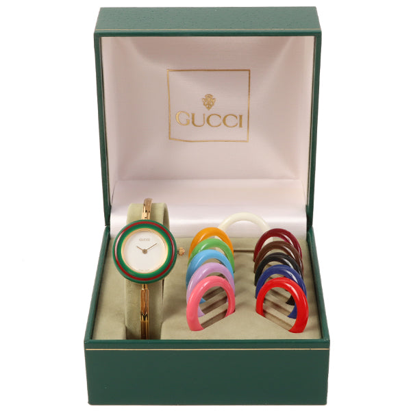 Gucci watch store interchangeable bezels