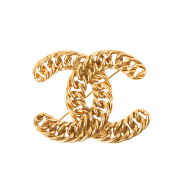 CHANEL Chain Cc Mark Brooch