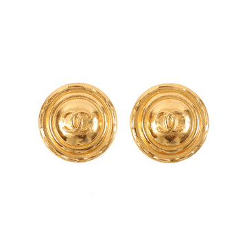 CHANEL Round Cc Mark Earrings