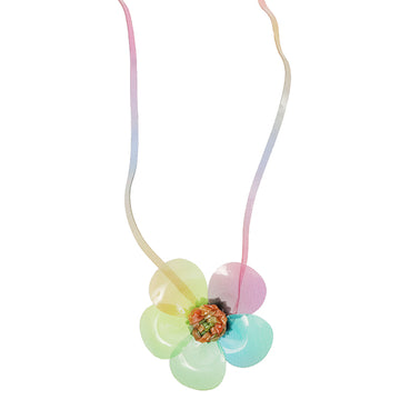 Chanel Camellia Motif Choker Clear / Rainbow