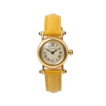 Cartier 18K Mini Diabolo Watch Yellow