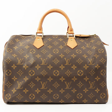 Louis Vuitton Canvas Monogram Speedy 35 Brown