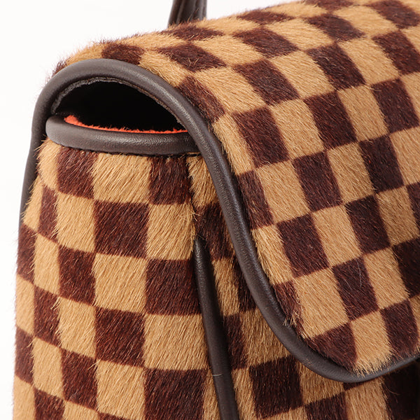 Louis Vuitton Brown Damier Sauvage Lion Handbag QJBCJWFB0B018