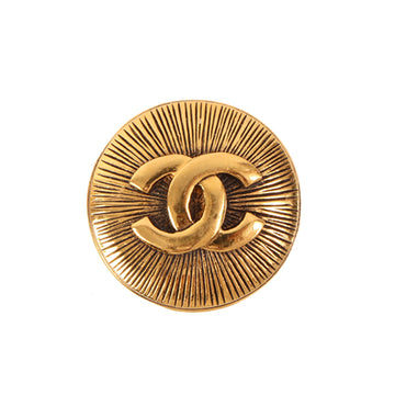 CHANEL Round Cc Mark Brooch