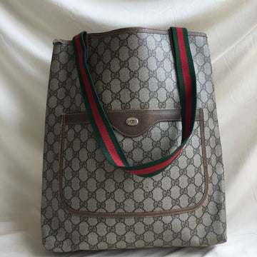 Gucci Brown GG Supreme Sherry Tote Sku# 59475