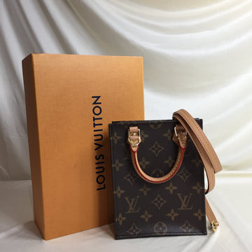 Louis Vuitton Petit Sac Plat Bag Monogram Canvas Sku# 60854