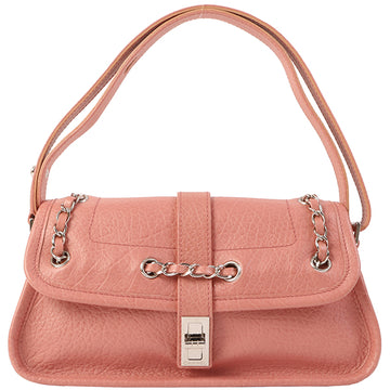 Chanel Around 2003 Made Chain Design Flap 2.55 Shoulder Bag Pink
